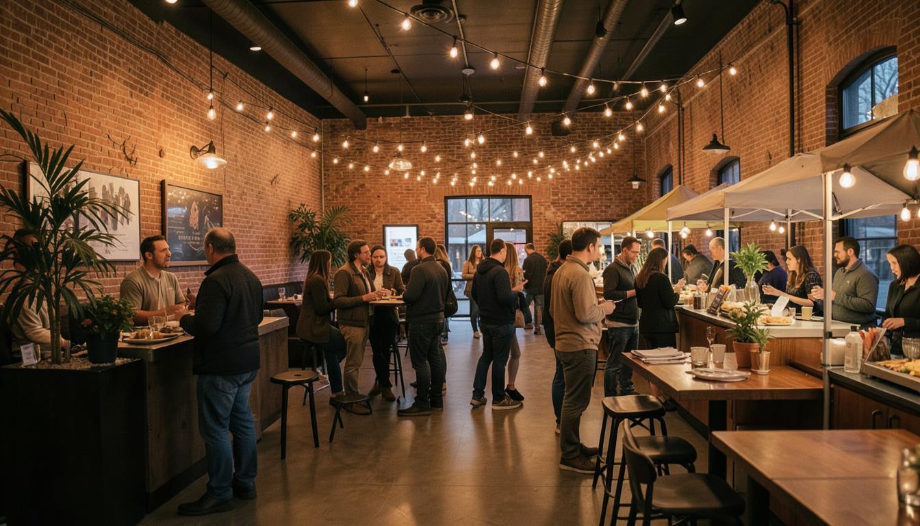 A community gathering hosted at The Reserve